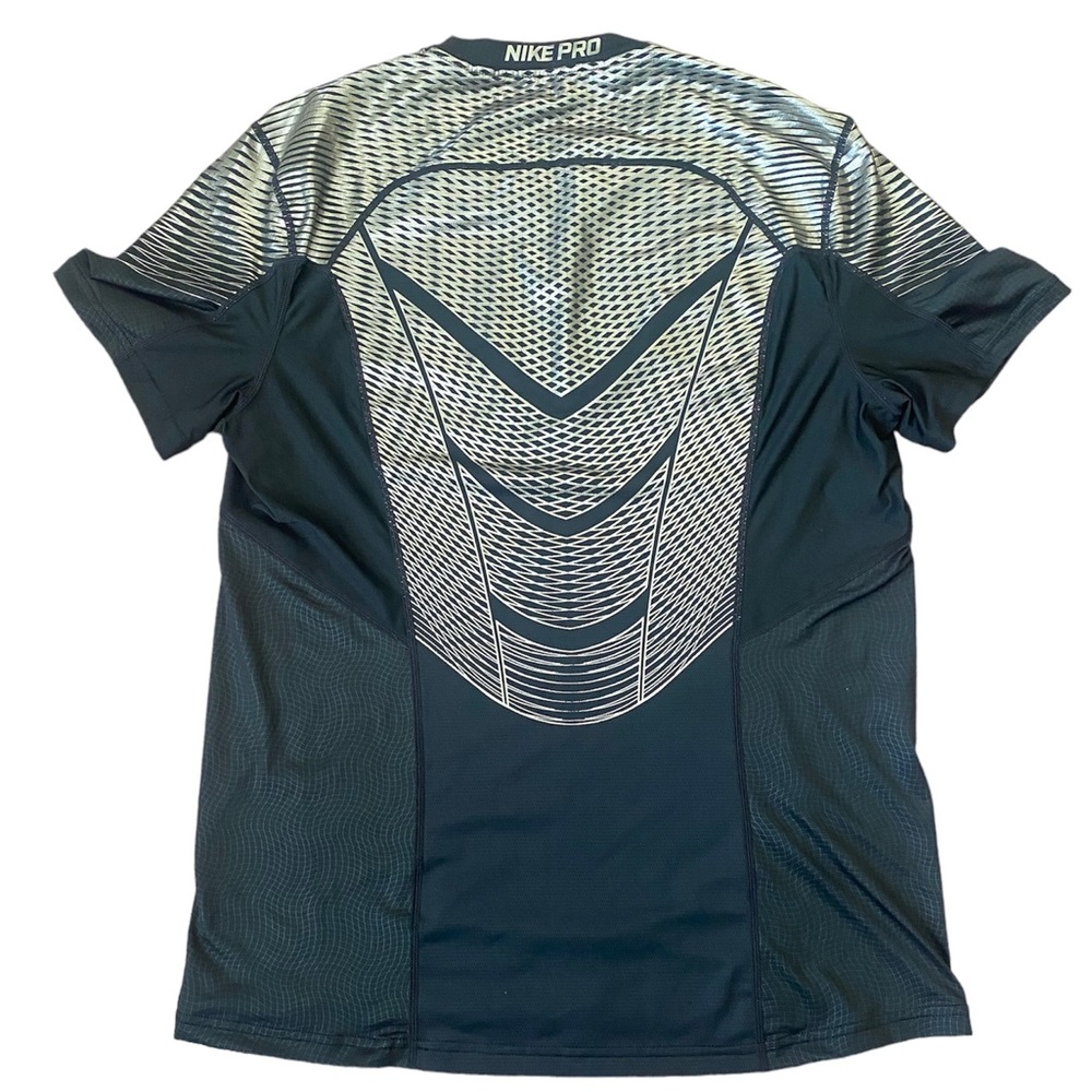 Nike Pro Hypercool Dri-FIT Max Shirt Black Silver Size Large Athletic Workout - Picture 4 of 6